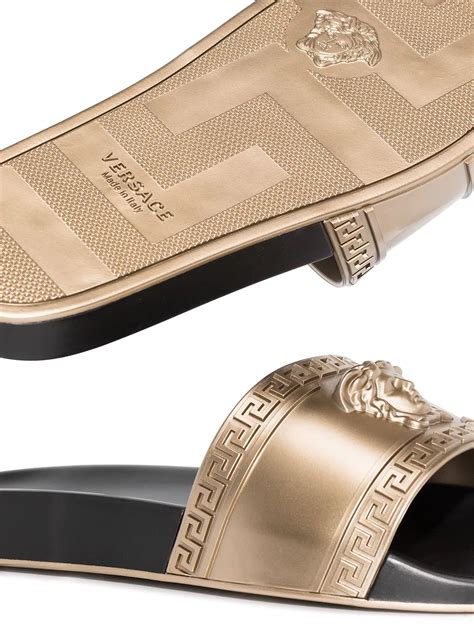 all white versace slides|farfetch Versace slides.